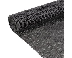 Multifunctionele Non Slip Gripmat | Slipmat Zwart | Zwarte Slipmat 45 x 125cm | Niet Klevende Antislipmat Gaas Patroon voor Bureaus en Keukenlades