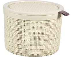 Multifunctionele opbergdoos - 100% gerecycled kunststof - 1 stuk - 17x17x13 cm