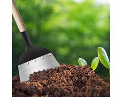 Multifunctionele outdoor tuinreinigingsschep, tuinschep, staal, plat onkruidgereedschap, schep, planten, boerderij, wieden, gereedschap voor tuin, gazon, 21 cm
