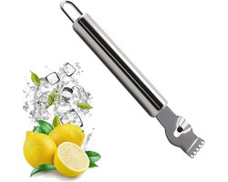 Multifunctionele Rasp en Dunschiller voor Groente en Fruit in Roestvrij Staal - Keukentool voor Aardappels, Appels, Citrusvruchten - Chef's Keukengereedschap met Oranje Handvat