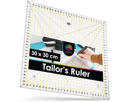 Multifunctionele Snijliniaal 30x30 cm voor Patchwork, Quilten en Naaien