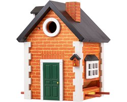 Multiholk Brick Cottage - Vogelhuisje - Nestkastje - Vogel Huis - Multiholk Brick Cottage - Vogelhuisjes voederhuisjes nestkasten (luxe) - Verjaardagscadeau - Overig - Benodigdheden