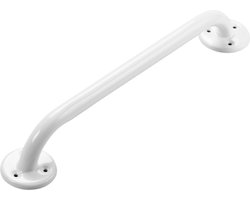 MultiMotion Wandbeugel wit metaal 40 cm. Handgreep / wandgreep voor badkamer / douche / toilet. Toiletbeugel / badgreep / douchegreep