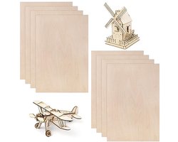 Multiplexplaten voor knutselen en modelbouw - 8 stuks