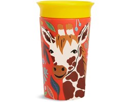 Munchkin Miracle 360 Drinkbeker - WildLove Sippy Cup - Anti-Lek 360° Cup - Oefenbeker voor Baby en Kind - 266ml - Giraffe Editie