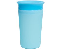 Munchkin Miracle Anti-Lek 360° Drinkbeker - Sippy Cup - Veranderd van Kleur - Warmtegevoelig - Oefenbeker voor Baby en Kind - 266ml - Blauw