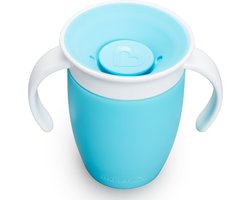Munchkin Miracle Anti-Lek 360° Drinkbeker - Trainer Cup - Oefenbeker voor Baby en Kind - 207ml - Blauw