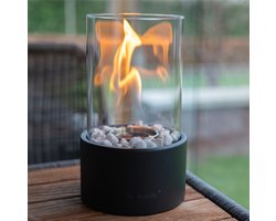 Muntel® Bio Ethanol Sfeerhaard – Tafelhaard - Binnen & Buiten - Rond - Zwart - ⌀ 15 CM