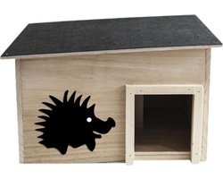Muntel® Egelschuilhuis - Winterverblijf - Weerstbestendig - Hout - 40x32x24 cm