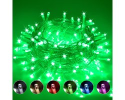 MUPOO Lichtsnoer Buiten en Binnen - IP 44 50M 500LEDs Groen licht -Fairy Light--8 Modes-Kerstverlichting -Voor Muur-Raam-Terras