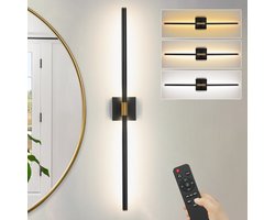MUPOO Oplaadbare Wandlamp Binnen – 330° Draaibaar – Draadloze & Dimbare LED Muurlamp – 3000K-6000K Kleurinstelling – Touch + Afstandsbediening – USB-C – Wandlamp voor Woonkamer Slaapkamer Gang
