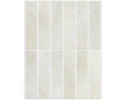 Muraio Plaktegels - 10 stuks Tegeltickers- Zelfklevende Wandtegels - 3D Muurstickers Keuken - Tegelstickers Badkamer - Grijs/beige - 25,4 cm x 20 cm