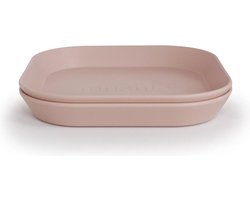 Mushie Bord Vierkant (set van 2) - Blush