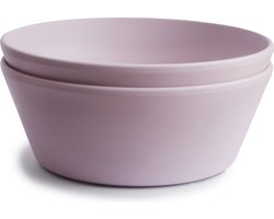 Mushie - Kinderservies Kom Rond (Set van 2) - Kommen - Soft Lilac
