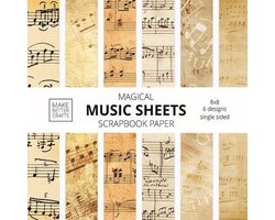 Music Sheets Scrapbook Paper
