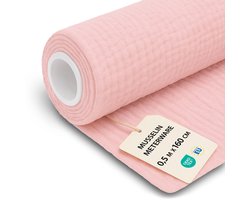 Musselin stof 0,5 m x 160 cm - Katoenen stof voor naaien, ideaal voor kindertextiel en decoratie