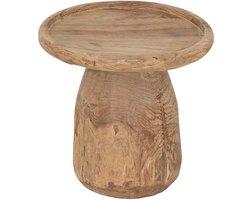 MUST Living Antiques Side table Tambora ,±45xØ50 cm, recycled teakwood