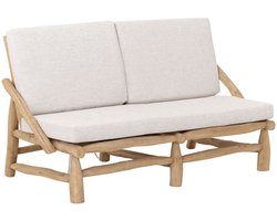 MUST Living Bench 2-seater Blue Marlin ,80x120x80 cm, teak branch