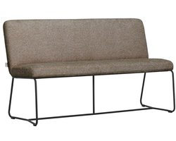 MUST Living Bench Zola 150,88x150x62 cm, glossy brown
