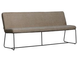 MUST Living Bench Zola 190,88x190x62 cm, glossy brown