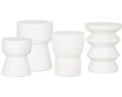 MUST Living Bijzettafel Fluted rond - 30x30x40 cm