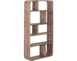 MUST Living Bookcase Corso,200x110x30 cm, extreme rustic teakwood