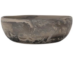 MUST Living Bowl Rafael Black/Brown large,12xØ33 cm, black/brown swirled