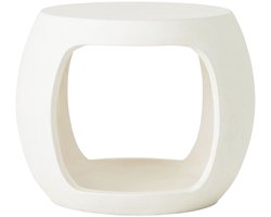 MUST Living Coffee table Camber large,40x50x45 cm, fiber cement white