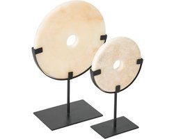 MUST Living Coin Onyx on a stand large,45xØ30 cm, onyx