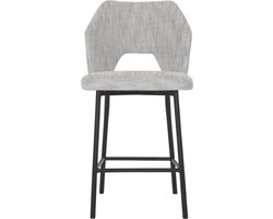MUST Living Counter chair Bloom,100x54x57 cm, polaris light grey, seat height 65 cm