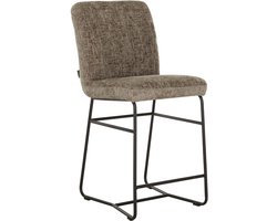 MUST Living Counter chair Zola,104x45x55 cm, glossy brown