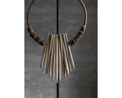 MUST Living Decorative wooden necklace on an stand,53x25x12 cm