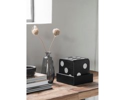 MUST Living Dice Black,15x15x15 cm, teakwood black