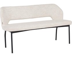 MUST Living eetkamerbank Bloom - 86x190x57 cm - Bouclé naturel
