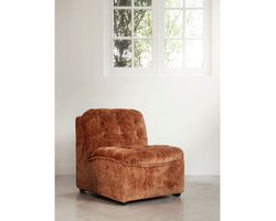 MUST Living fauteuil Liberty - Glamour cinnamon - 75x67x85 cm