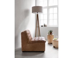 MUST Living Floorlamp Porto Cristo BLACK,160x30x30 cm, rustic recycled teakwood, without shade