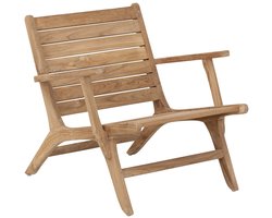 MUST Living Lounge chair Laila,75x75x85 cm, rustic teakwood