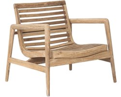 MUST Living Lounge Chair Ray ,74x80x72 cm, rustic teakwood