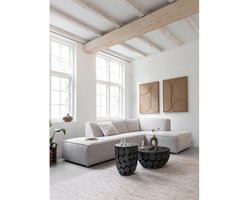 MUST Living Salontafel Cone high rond teakhout - 36x36x46 cm