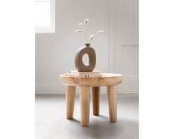 MUST Living Salontafel Plato Rond Suar hout - 50x50x38 cm