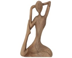 MUST Living Statue Compass,±30x15x5 cm gerecycled teakwood