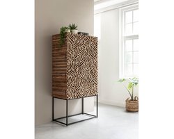 MUST Living Sticks bergkast teakhout – 90x50x180 cm