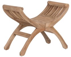 MUST Living Stool Cleopatra small,53x53x30 cm, rustic teakwood