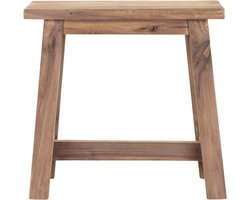 MUST Living Stool Easy rectangular,45x45x25 cm, recycled teakwood