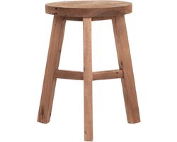 MUST Living Stool Easy round,44xØ30 cm, recycled teakwood
