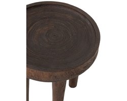 MUST Living Tafelblad Suar hout – Rustiek bruin – 45x45x45 cm