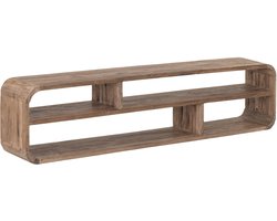MUST Living TV stand Corso large,50x220x30 cm, extreme rustic teakwood