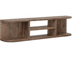 MUST Living TV stand Rush small,40x160x30 cm, extreme rustic teakwood