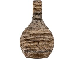 MUST Living Vase Onion small - 36xØ20 cm, banana bark with ceramic