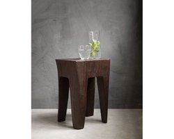 MUST Living Vito kruk teakhout bruin - 45 × 30 × 30 cm